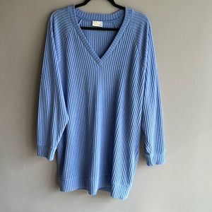 Wilfred free Jessa mini sweater dress blue size L great used condition